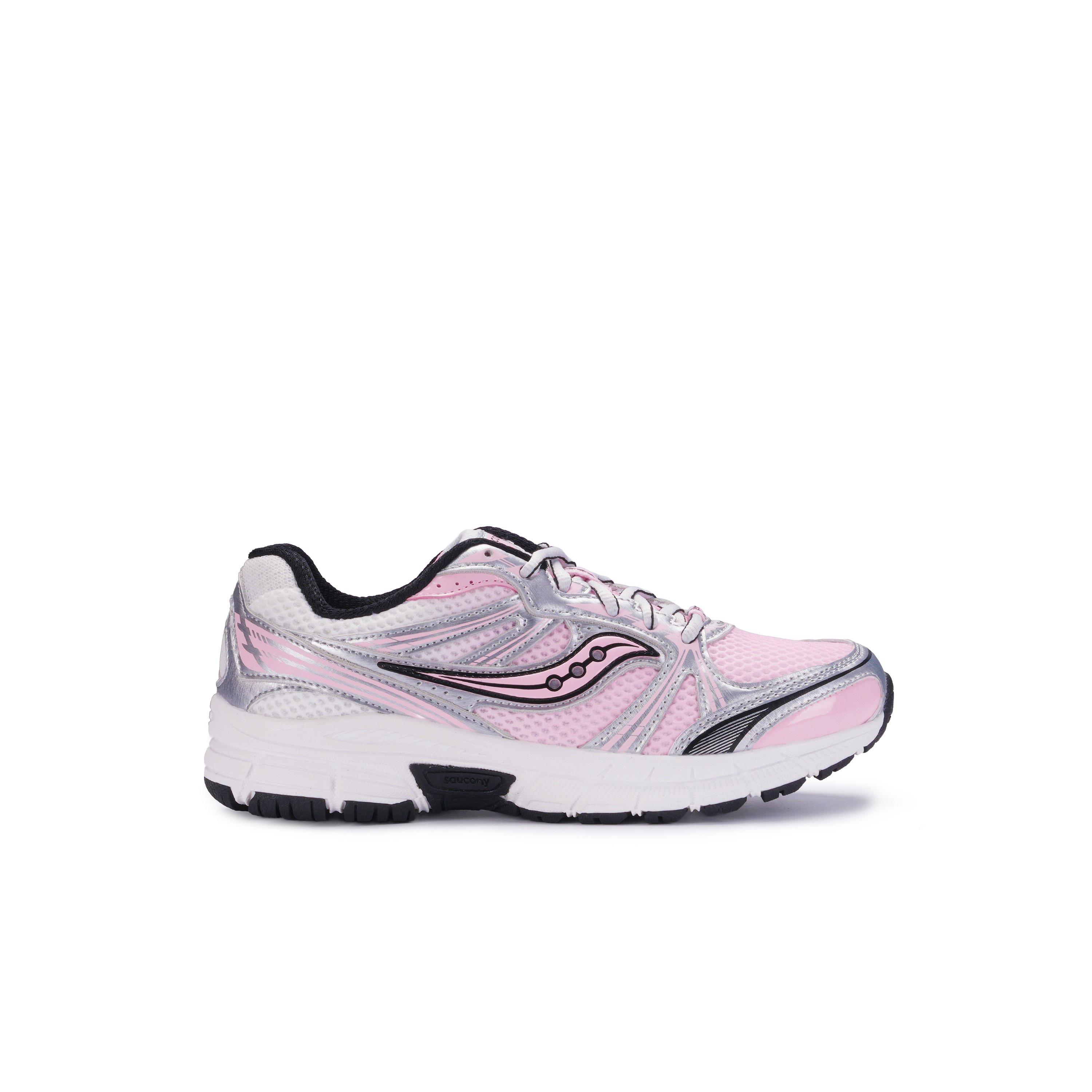 Saucony Grid Legacy "Pink/White/Silver" Toddler Girls' Shoe - WHITE/PINK/SILVER